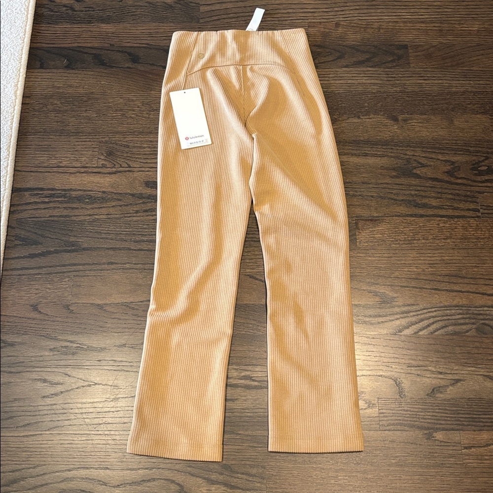 lululemon athletica Ribbed Cropped Pants in Beige - Picture 5 of 12